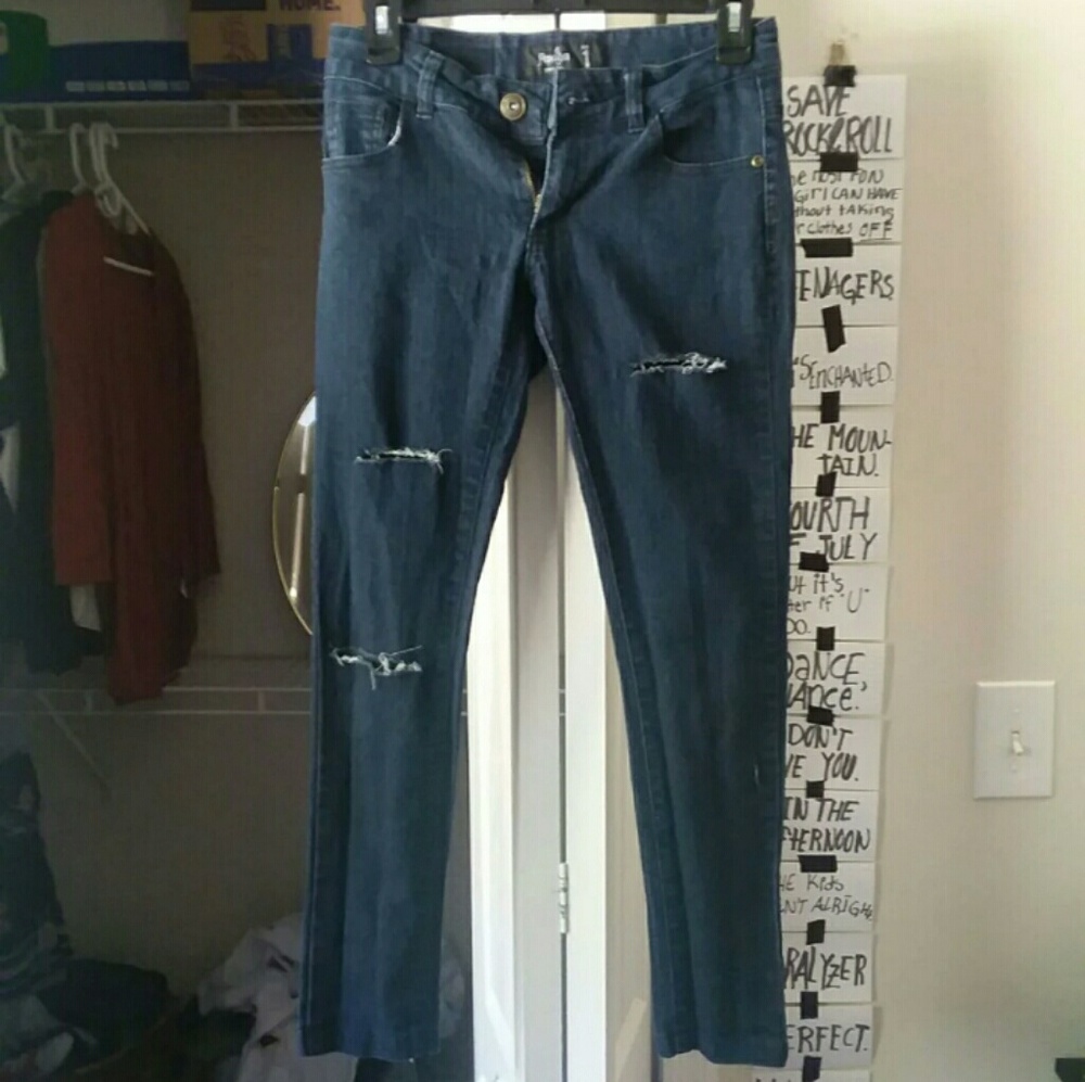 Papaya Black ripped jeans